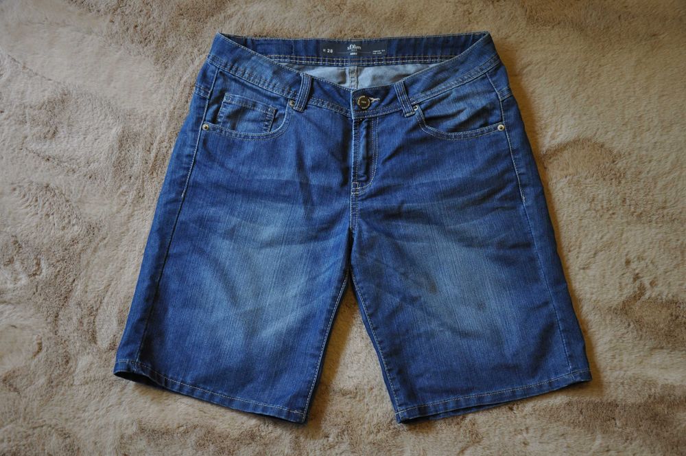 Blugi scurti s.Oliver, marimea M/Gins Denim