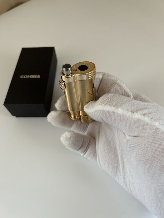 Cohiba запалка за пури с двоен пламък и пънч
