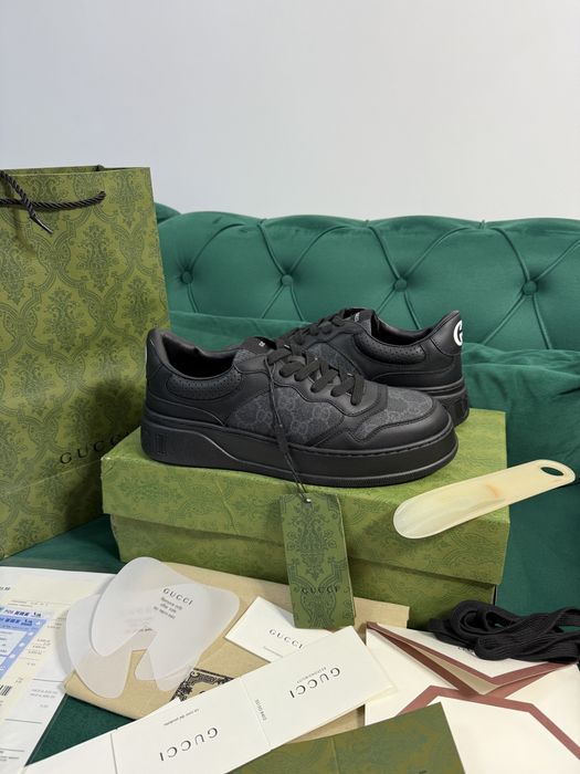 Adidasi Gucci GG piele naturala Full Box colectie noua