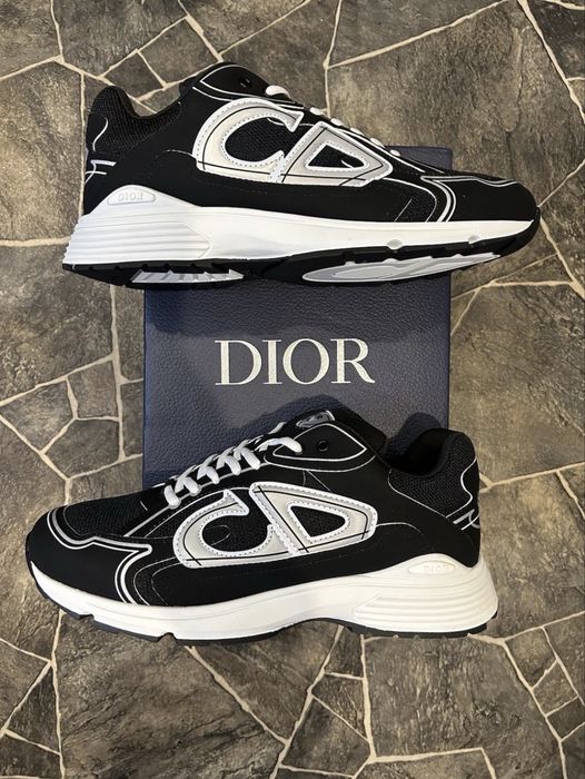 Adidasi Sneakers Christian Dior B30 Black&White - Full Box