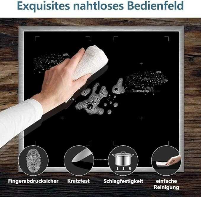 Weceleh Plită cu inducție cu 2 zone flexibile, 60 cm