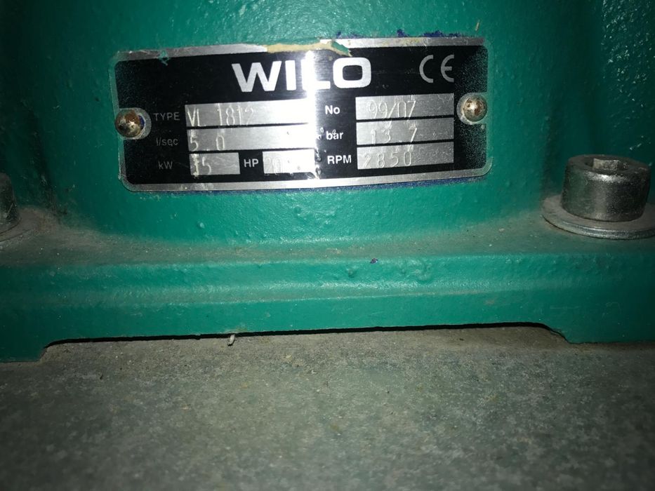 Pompa industriala apa wilo