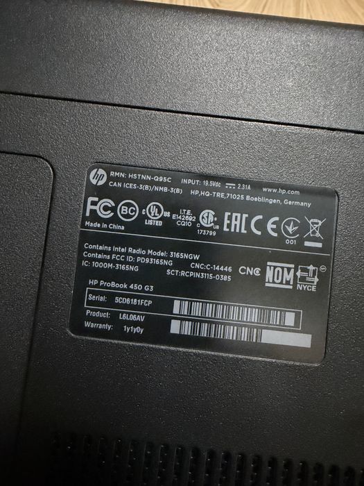 HP Probook 450 G3 15,6"/i5/SSD