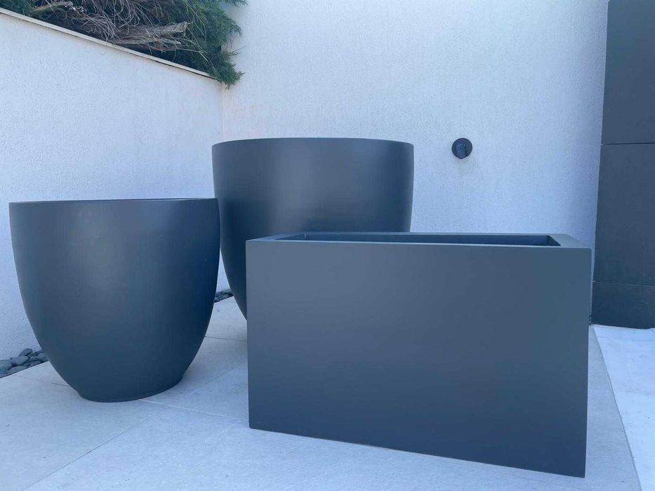 Jardiniere si ghivece premium din fibra de sticla-productie la comanda
