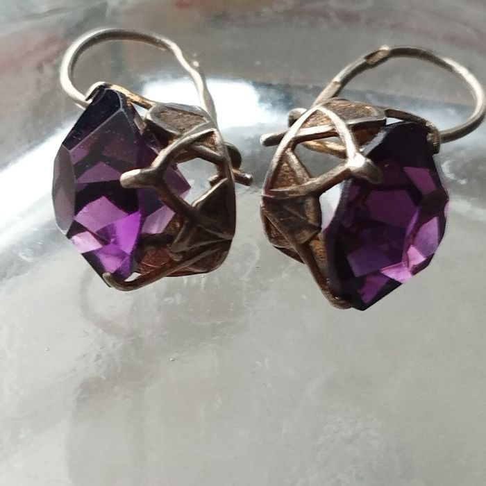 Серьги серебро СССР.