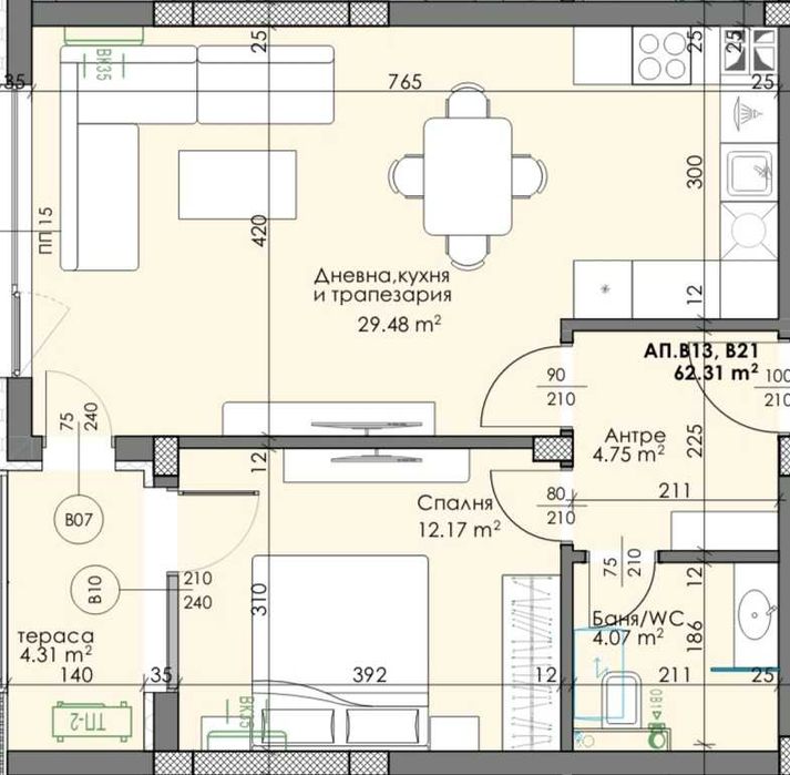 С Акт 16!Двустаен,73 кв.м.,гр. Пловдив, Гребна база