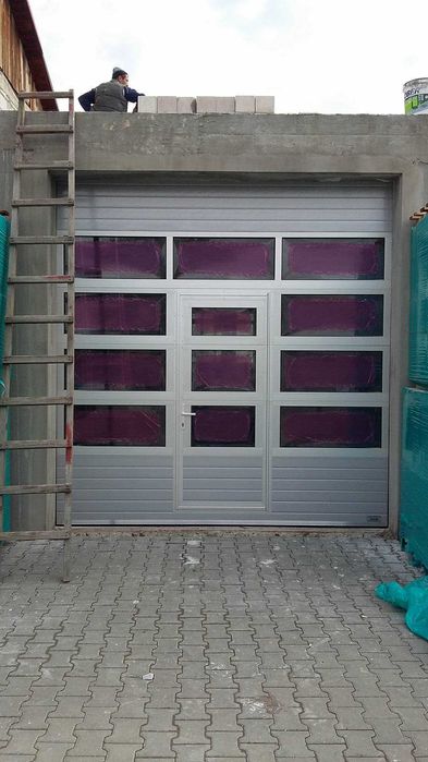 Panou/Panel vitrat din aluminiu in Usi de garaj sectionale industriale