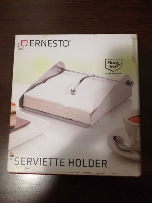 INOX - Нови Поставка за Салфетки / Кошче за Отпадъци