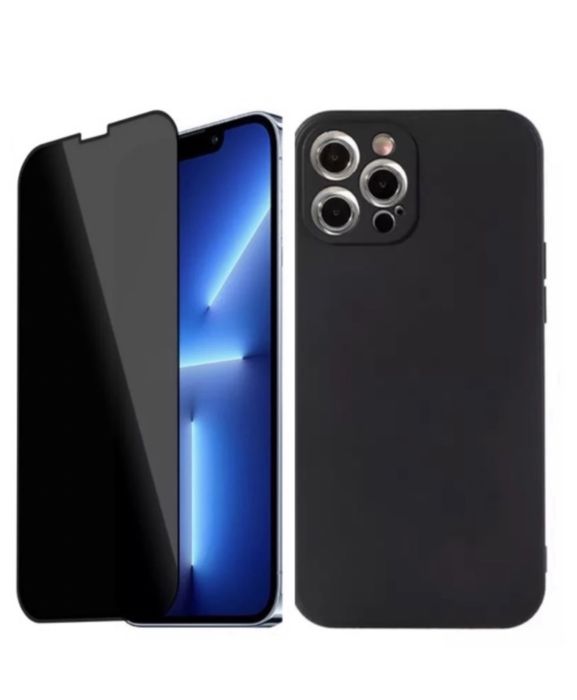 Iphone 14/15/16E/17 PRO MAX PLUS Husa Silicon Best Case + Folie Sticla