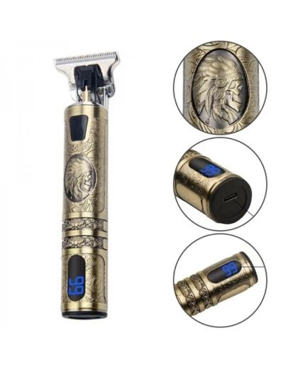 Професионален тример за подстригване и оформяне с LED дисплей Kemei KM