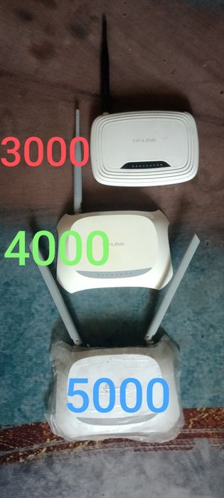 Роутеры 3000тг-5000тг