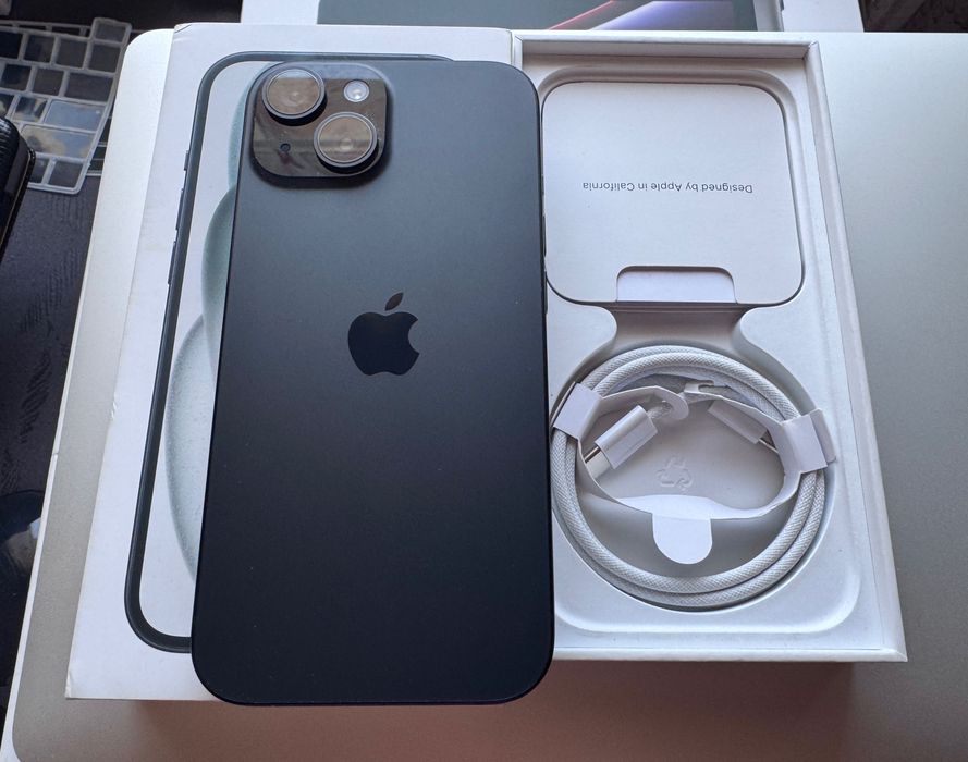 iPhone 15 Black 128 Gb / Ca si nou 10/10 / 100% Baterie / Garanție