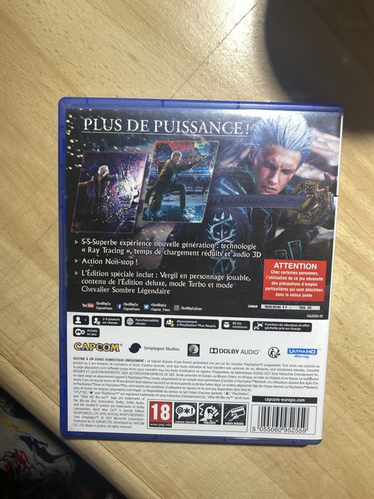 Продам диск для ps 5 devil may cry 5 special edition