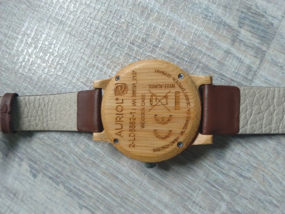 Ceas Gff si Auriol carcasa lemn