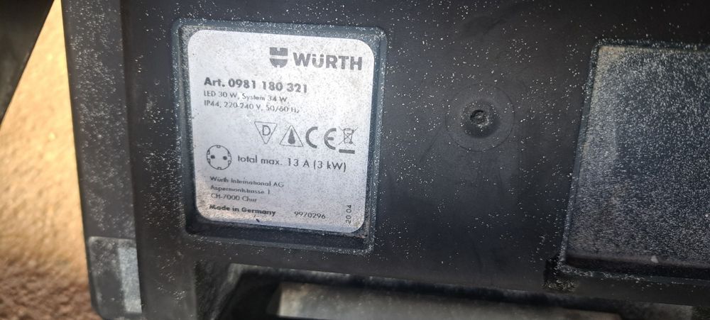 Proiector WURTH pentru santier