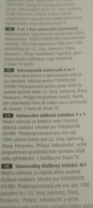 Telecomanda universala 4in 1 HAMA