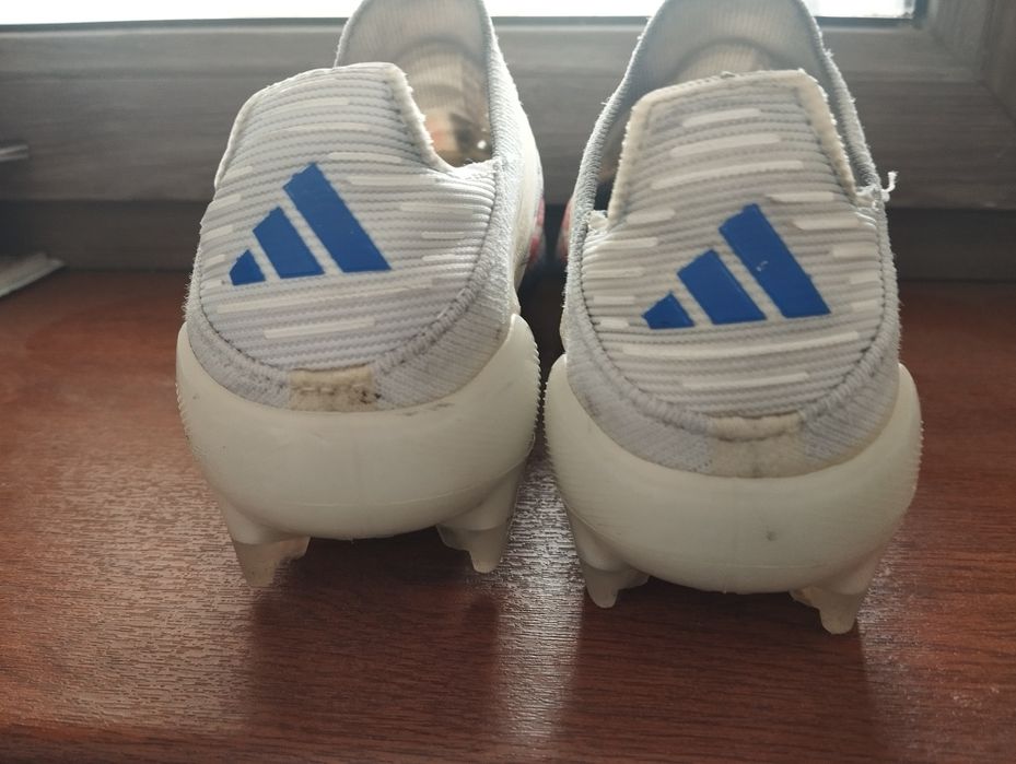 Бутсы adidas f50 синие-белые 42размер