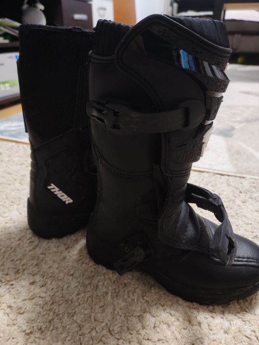 Cizme motocross/enduro Copii Thor Blitz XP negre -30