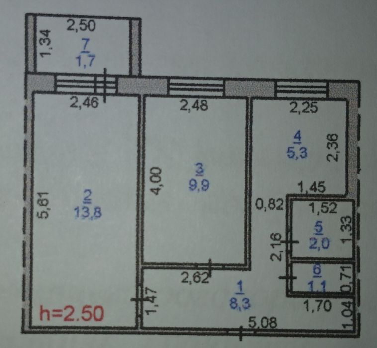 Продам 2-х комнатную квартиру.