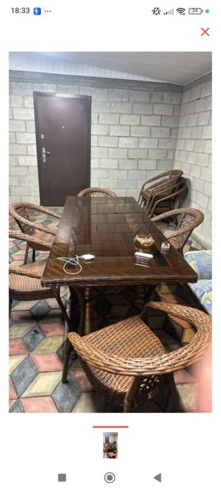 Садовая мебель стол и стулья