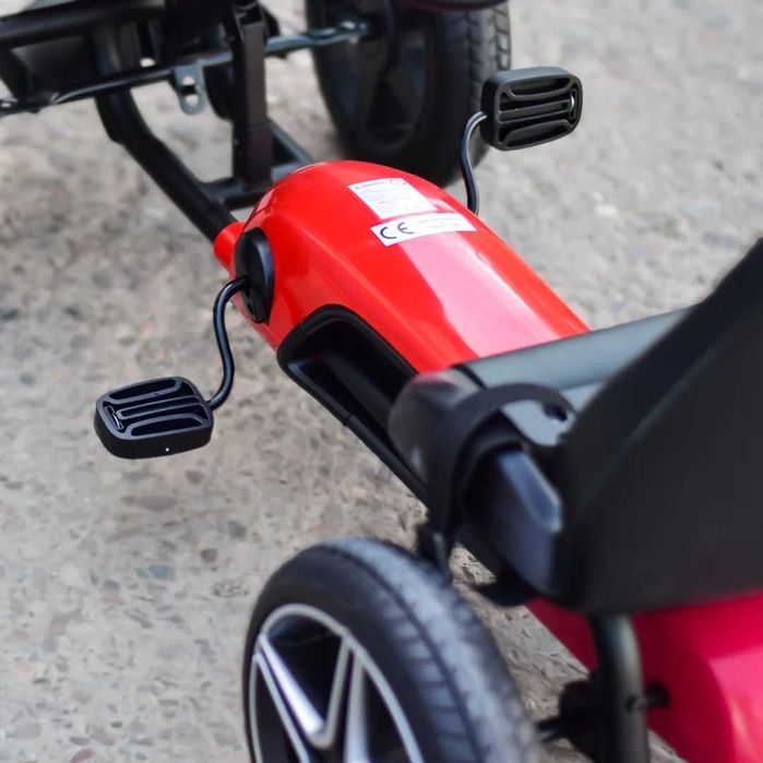 GO Kart cu pedale de la Mercedes, roti cauciuc solid, scaun reglabil