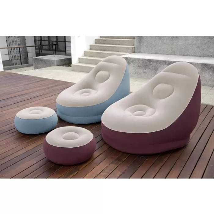 Кресло с пуфикам-121х100х86 см. BW-75053. Доставка бесплатно