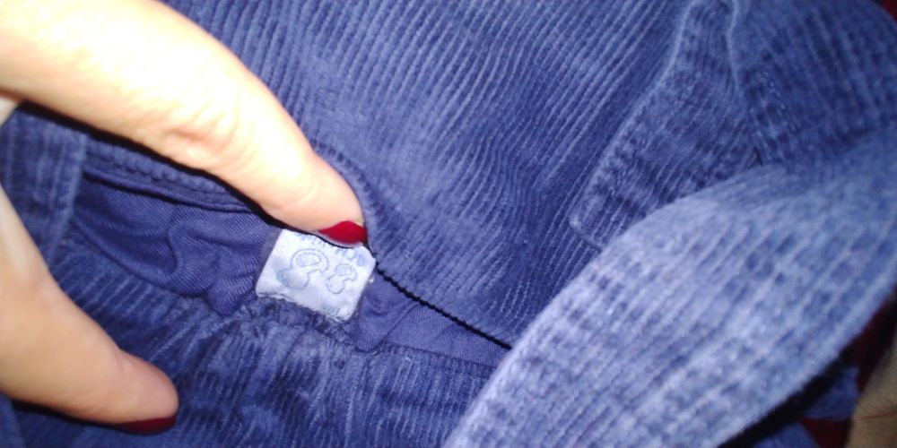 Подплатен джинсов гащеризон за 6 м.