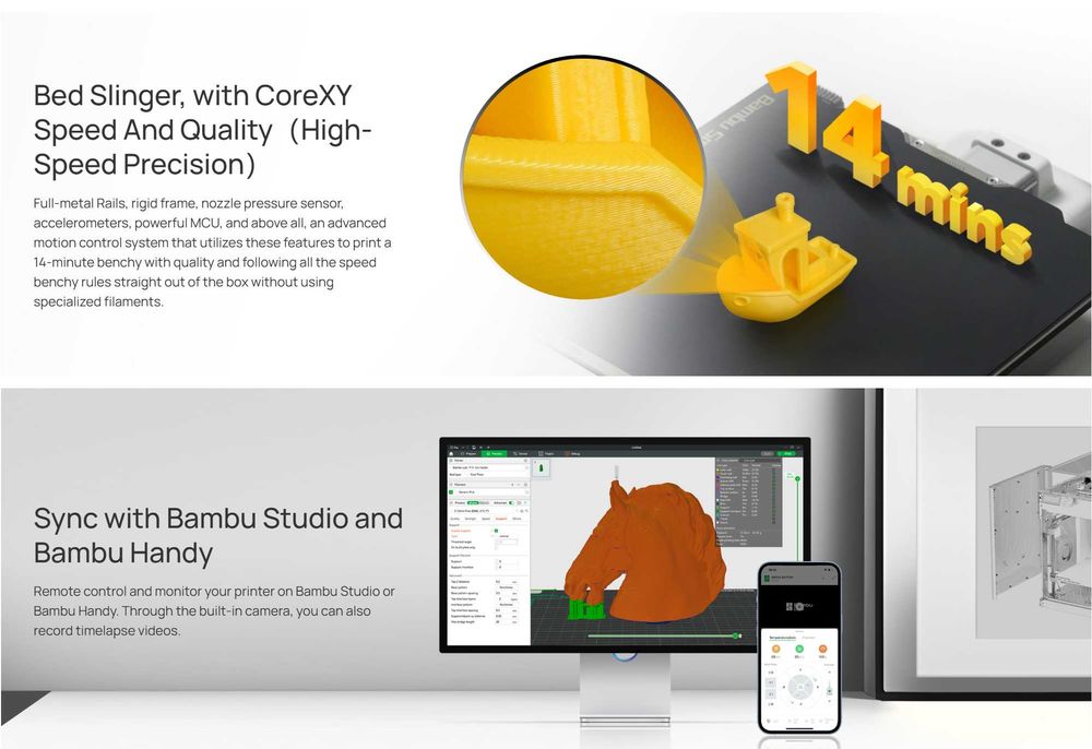 Чисто нов 3D принтер Bambu Lab A1 mini