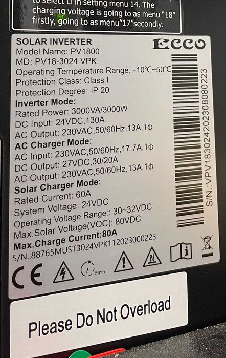 Invertor Must Red