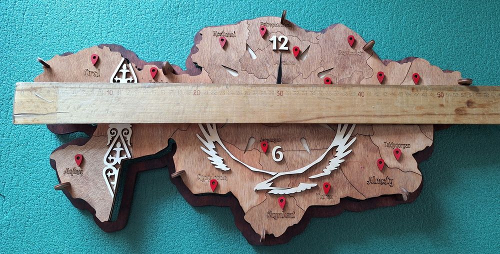 Сувенирные настенные часы "Казахстан"