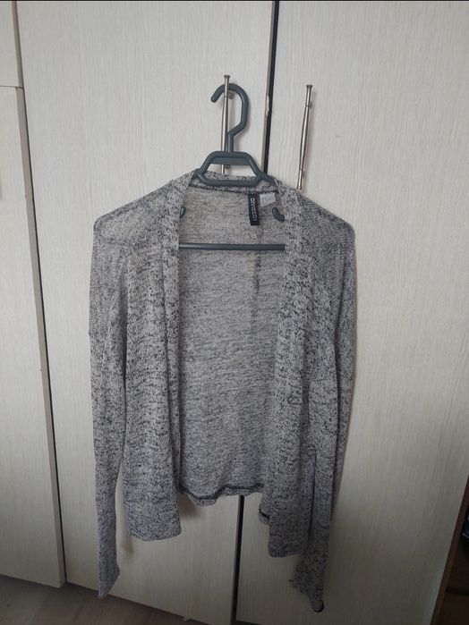 H&M cardigan subțire gri basic, mărimea S