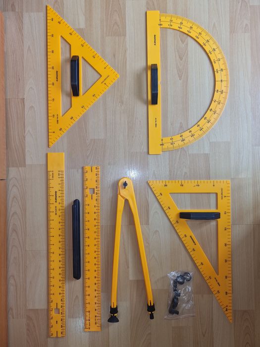 Trusa geometrie pentru tabla scolara