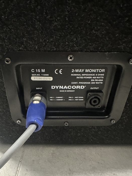 Monitoare Dynacord C 15 M impecabile (fbt, rcf,nexo,electrovoice,xa 2)