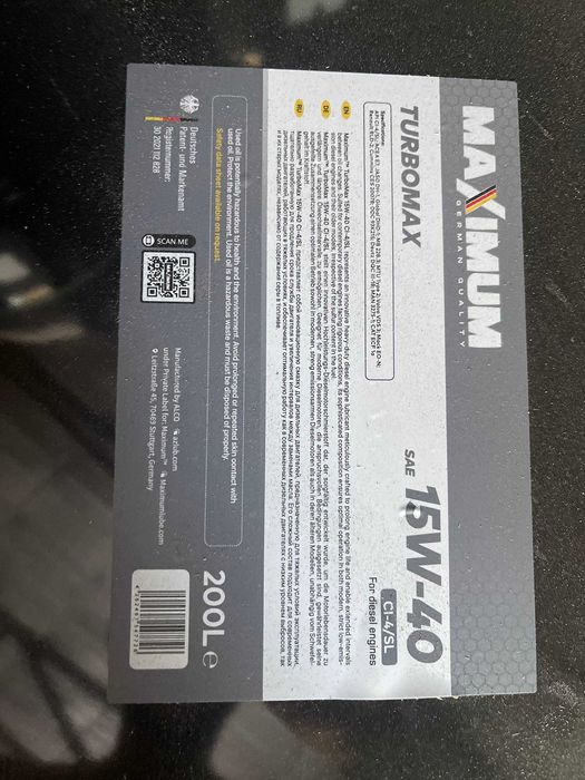Maximum TurboMax 15w40  CI-4/SL