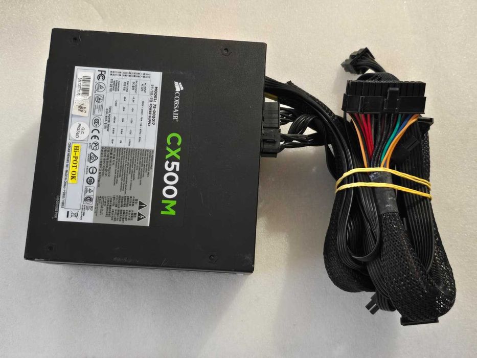 Sursă PC Corsair CX500M 500W, 80 PLUS Bronze, Semi-Modulară (Model 75-002017)