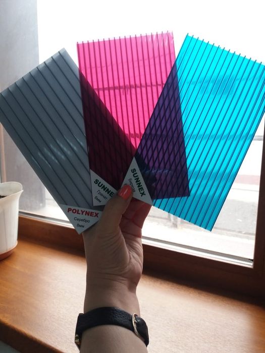 Профильный поликарбонат. Шифер. доставкв (металлочерепица) +профильный