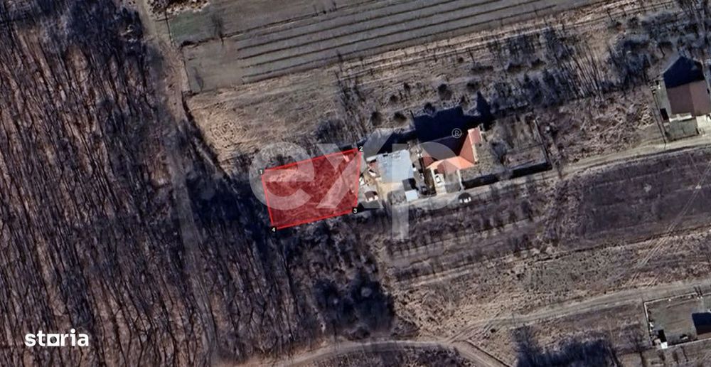 Teren de vanzare in satul Hintesti, langa padurea Mosoaia – 624 mp