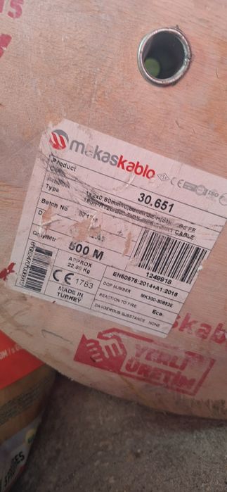 Rolă cablu incendiu 500m