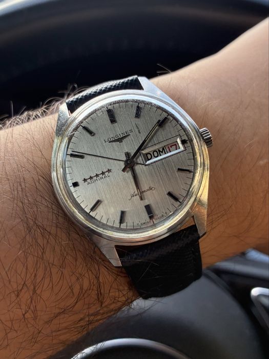 Longines Admiral 5 Star Automatic Day-Date, ceas vintage elvetian anii 70