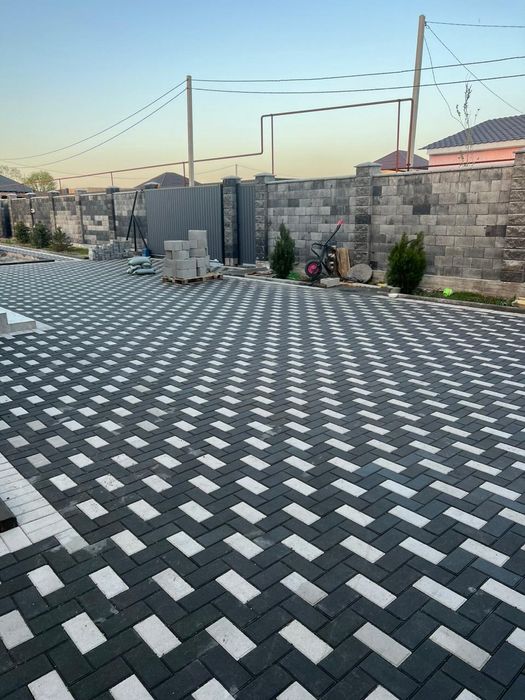 Укладка бурсчатка, Укладка плитка.