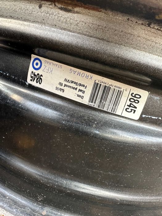 4бр. железни джанти 16" 5х112 - VW Sharan, Seat Alhambra, Ford Galaxy