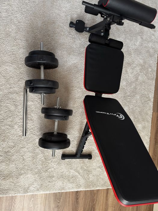 Gantere modulare + Bancă modulară exerciții