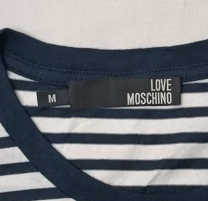 Love Moschino T-Shirt оригинална тениска M памучна фланелка