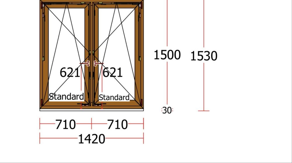 Geamuri PVC second hand de vanzare