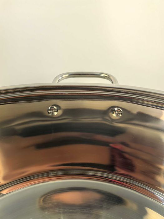 Cratita inox 40x16 cm 20 litri cu capac metal 340 lei