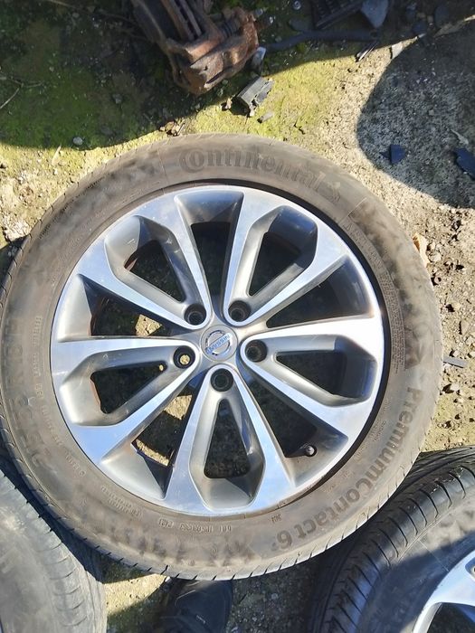 Ляти джанти 18ки с летни гуми 6мм Continental  Нисан Nissan 5#114.3