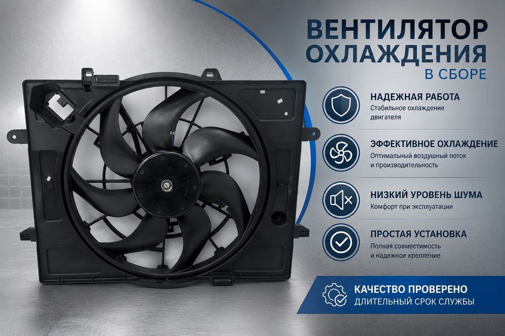 Диффузор в сборе вентилятор Jac J7