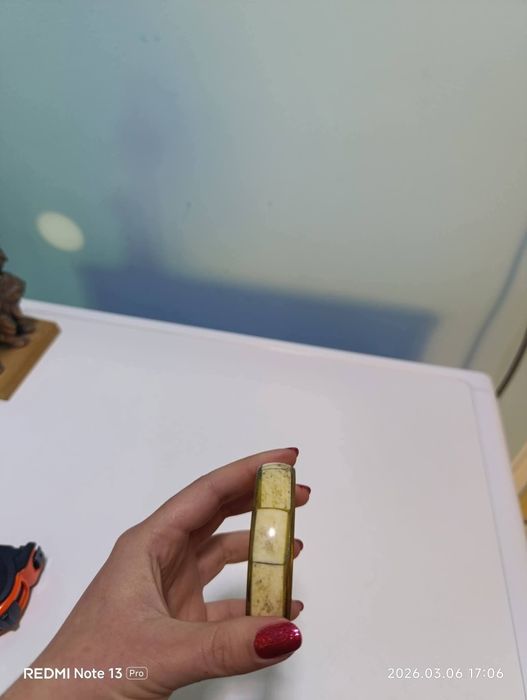 Стара гривна кост с месинг