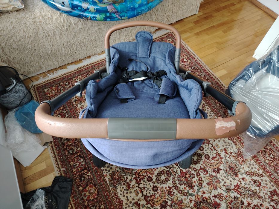 Комбинирана детска количка Cangaroo Icon 2в1 цвят дънки