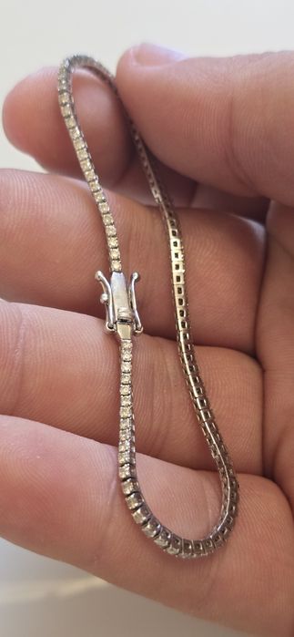 Brățară tenis 18 k diamante 1.70 ct F-H okazie